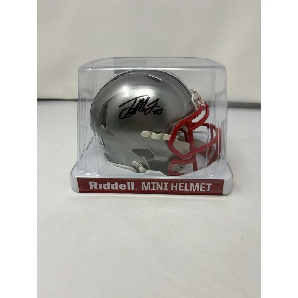 Terry McLarin Signed Auto Riddell Mini Helmet Ohio State Buckeyes Beckett